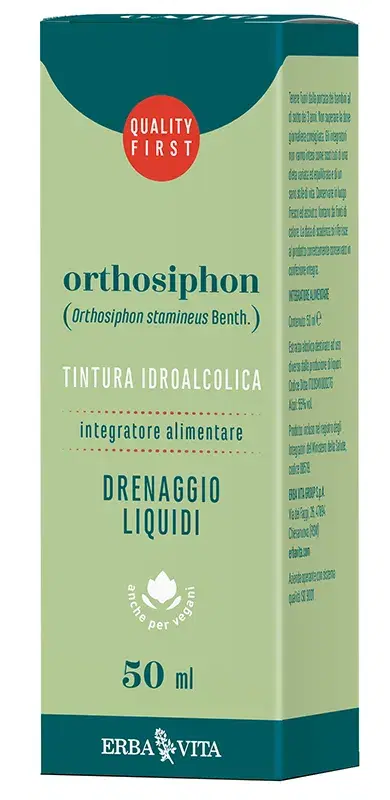 Erba Vita Ortosiphon Tintura Idroalcolica per il Drenaggio dei Liquidi 50 ml
