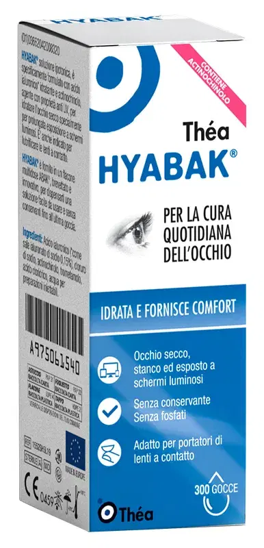 Laboratoires Thea Dispositivi Medici Linea Salute degli Occhi Hyabak 10 ml