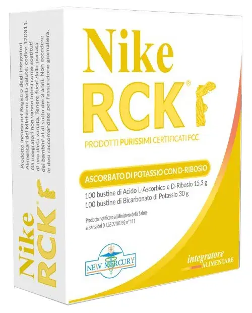 New Mercury Nike Rck Ascorbato Potassio + Ribosio 200 Bustine 45,30 G