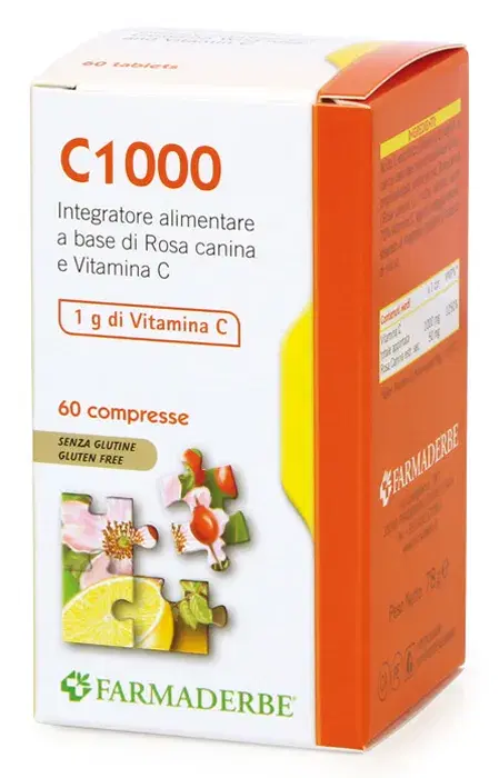 Farmaderbe Nutra Line C 1000 Integratore Sistema Immunitario 60 Compresse