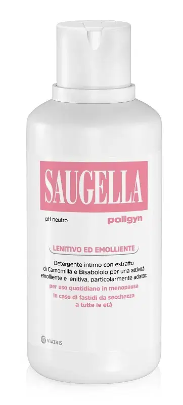 Saugella Poligyn Detergente Intimo in Caso di Fastidi da Sechezza pHNeutro 500ml