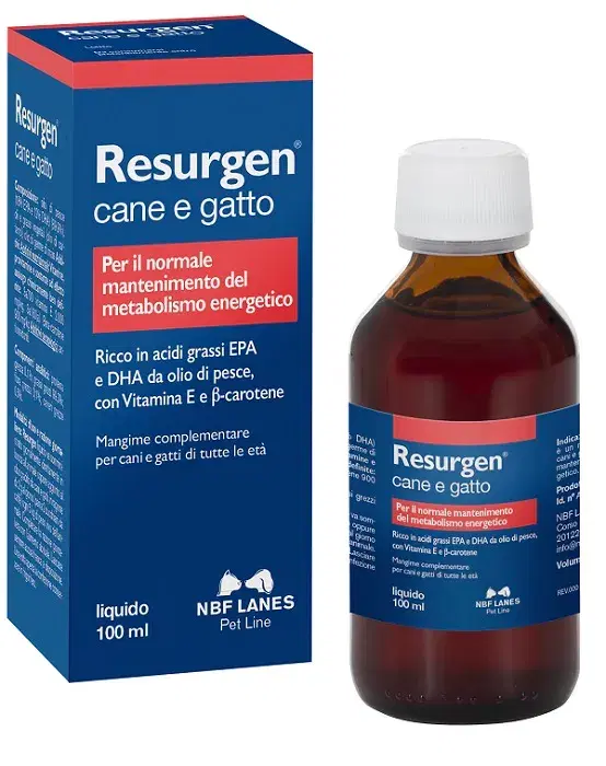 Nbf Lanes Resurgen Olio Integratore Ricostituente Cani e Gatti 100 ml