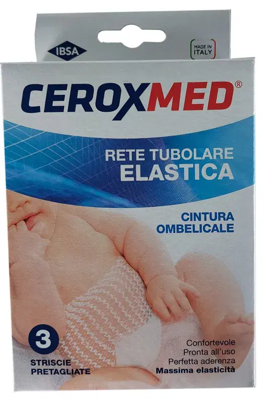 Ceroxmed Rete Tubolare Elastica Cintura Ombelicale 3 Strisce Pretagliate