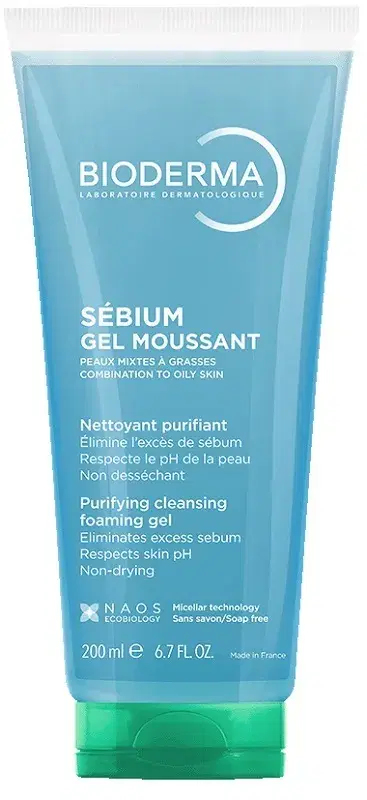 Bioderma Sebium Gel Moussant Detergente Purificante Pelli Grasse 200ml