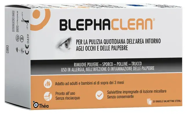 Blephaclean Garze Sterili Oculari 20 Pezzi