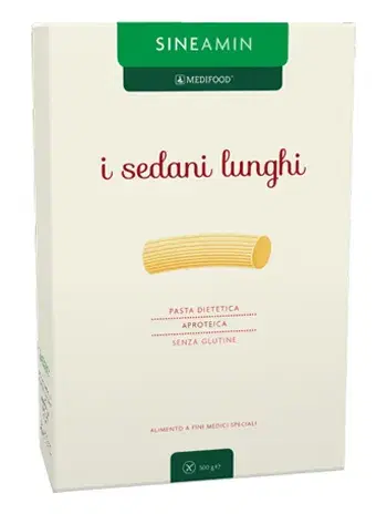 Sineamin Sedani Lunghi Pasta Aproteica Senza Glutine 500 g