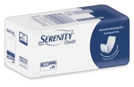 Serenity Classic Pannolone Rettangolare Senza Barriera 30 Pezzi