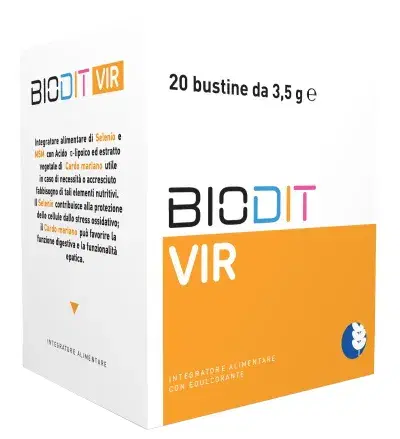 Biodit Vir Integratore Funzionalità Epatica 20 Bustine