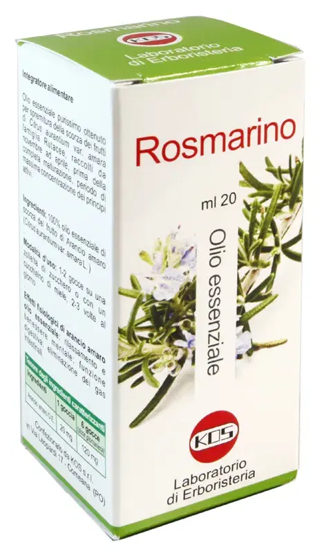 Rosmarino Olio Essenziale Integratore Per Funzionalità Epatica E Digestiva 20 ml