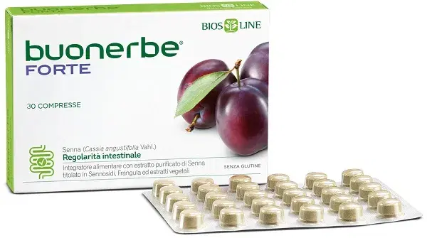 Bios Line Buonerbe Forte Integratore Per La Regolarità Intestinale 30 Compresse