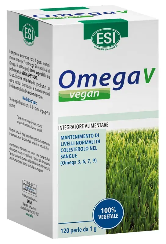 Esi Omegactive Vegan Integratore per il Controllo del Colesterolo 120 Perle