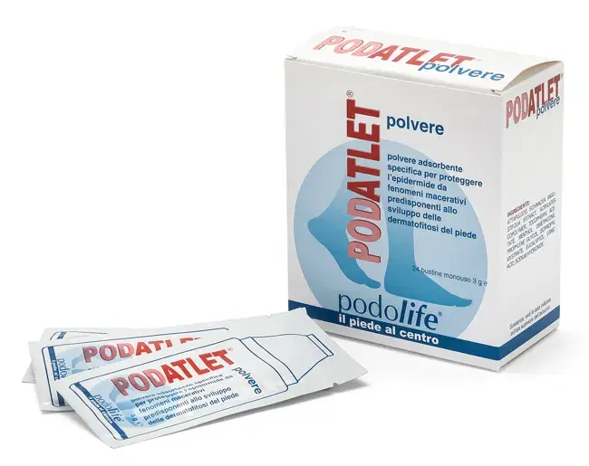 Podatlet Polvere Adsorbente Epidermide Piedi 24 Bustine 3 g