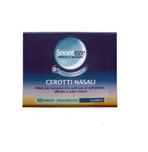 Snoreeze Cerotti Nasali Classico Largo 10 Pezzi