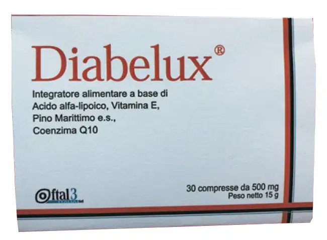 Diabelux Integratore Alimentare Per Il Supporto Metabolico 30 Compresse 15g