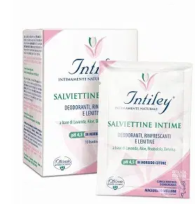 Intiley Salviettine Intime Deodoranti Rinfrescanti 10 Bustine
