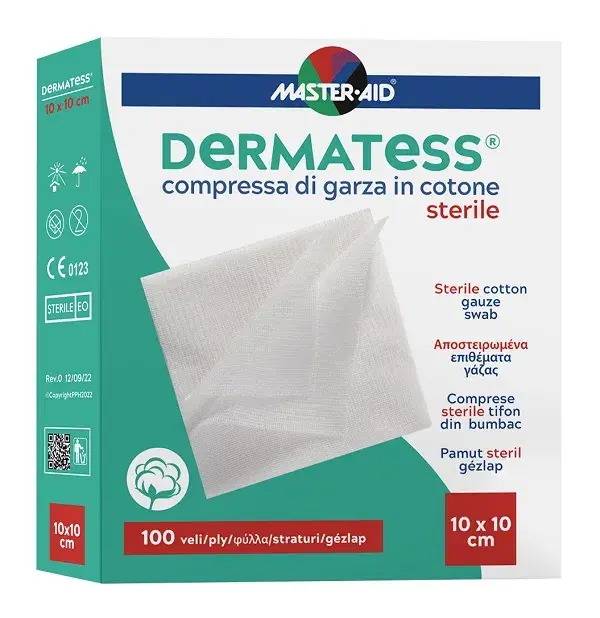 Dermatess Cotone Garza Idrofila 10x10 100 pezzi
