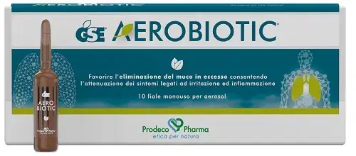 Gse Aerobiotic 10 flaconcini Soluzione per Aerosol da 50 ml