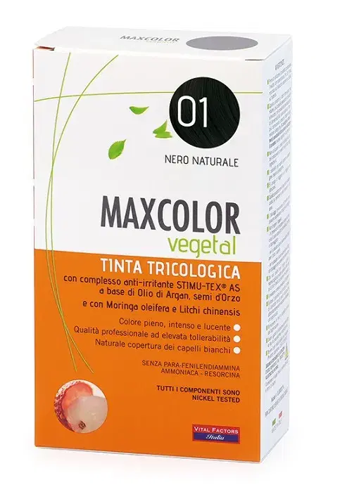 Max Color Tintura Vegetale per Capelli 01 140 ml
