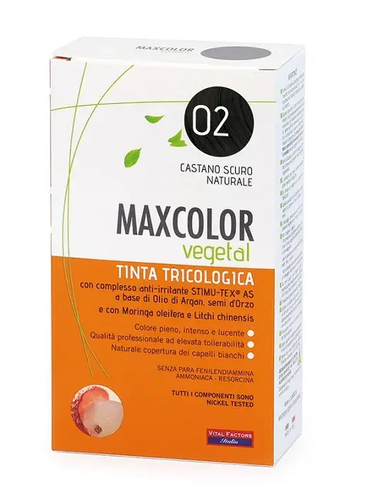 Max Color Vegetal Tintura  N.02 Castano Scuro Naturale 140 ml