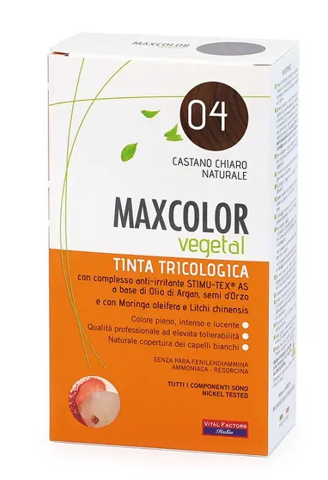 Maxcolor Vegetal Tinta 04 Castano Chiaro Naturale 140ml