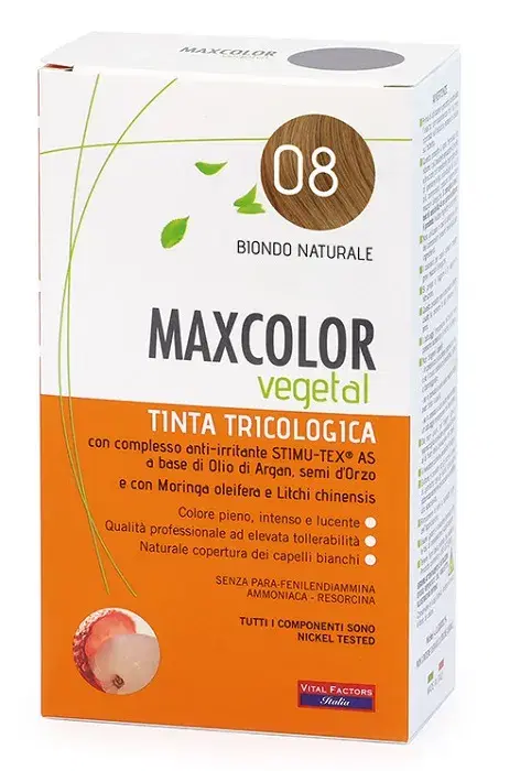 Maxcolor Vegetal Tinta 08 Biondo Naturale 140ml