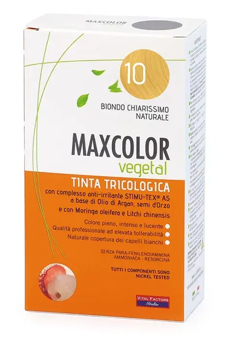 Maxcolor Vegetal Tinta 10 Biondo Chiarissimo Naturale 140ml