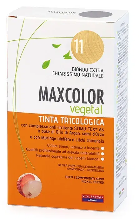 Maxcolor Vegetal Tinta 11 Biondo Extra Chiaro Naturale 140ml