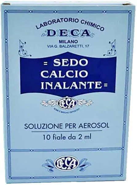 Sedo Calcio Inalante 10 Fiale 2 Ml Per Aerosol E Doccia Nasale