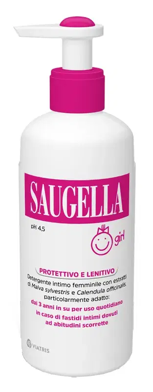 Saugella Girl Detergente Intimo Protettivo Lenitivo Bambine 3-12 Anni 200 ml