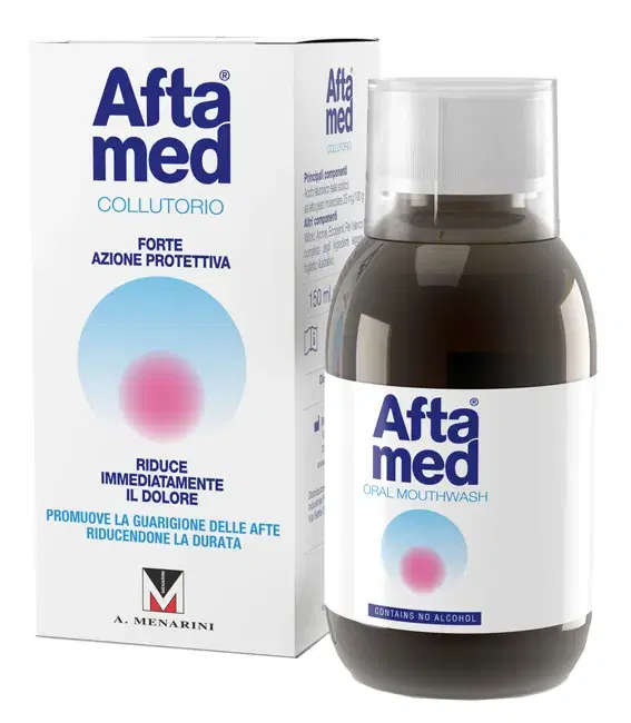 Aftamed Collutorio Lenitivo Calmante Anti-Irritazioni per Stomatiti e Afte 150ml