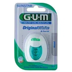 GUM Original White Filo Interdentale Sbiancante Cerato 30 m