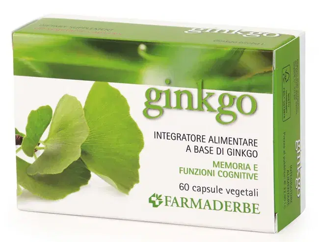 Farmaderbe Ginkbo Biloba Integratore Antiossidante 60 Capsule