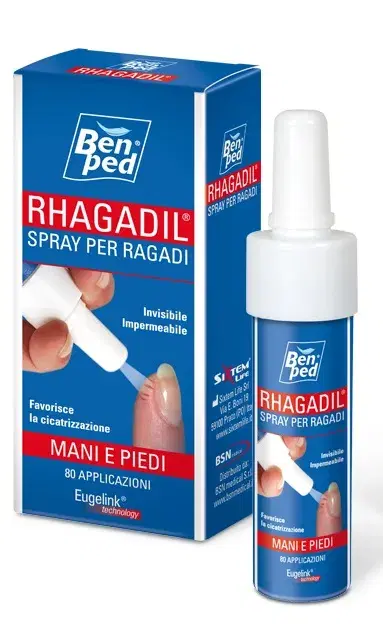 Rhagadil Spray per le Ragadi Mani e Piedi Invisibile e Impermeabile 9 ml