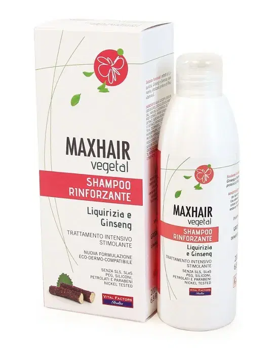 MaxHair Vegetal Shampoo Rinforzante e Nutriente 200 ml