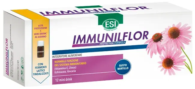Esi Immunilflor Integratore per il Sistema Immunitario 12 mini drink x 15 ml