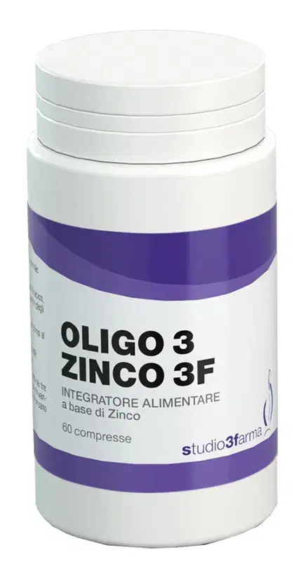 Oligo 3 Zinco Integratore in Compresse per il Sistema Immunitario 60 Compresse PET