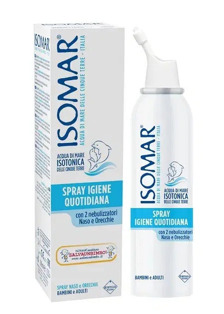 Isomar Naso e Orecchie Spray Igiene Quotidiana Acqua di Mare Isotonica 100 ml