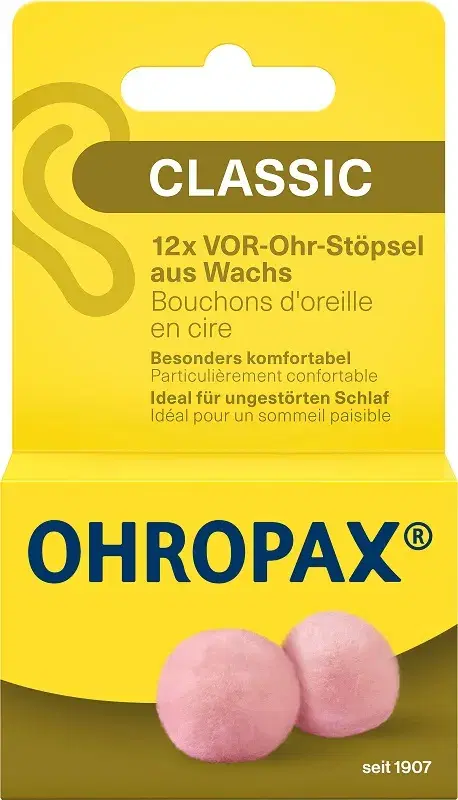 Ohropax Tappi Auricolari in Cera 12 Pezzi