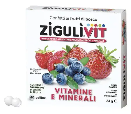 Zigulì Vit Vitamine e Minerali Frutti Di Bosco 40 Palline