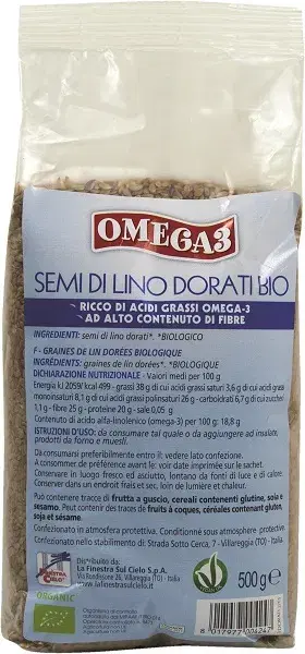 La Finestra sul Cielo Semi di Lino Dorati Bio 500 g