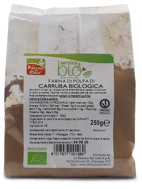 Polpa di Carruba Bio 250 g Finestra sul Cielo