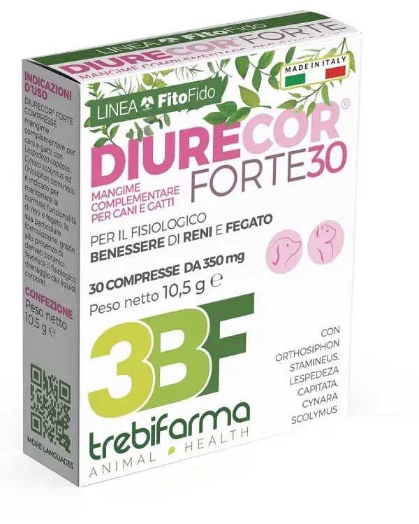 Trebifarma Diurecor Forte Mangime Complementare Diuretico Cani E Gatti 30 Compre