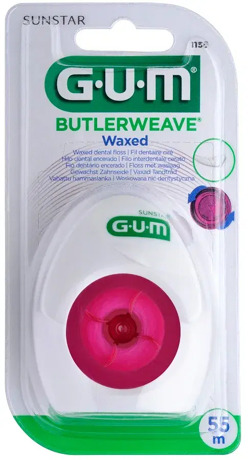 GUM Linea Igiene Dentale Quotidiana Butlerweave Filo Interdentale Cerato 1155