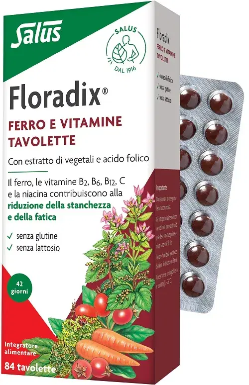 Floradix Integratore Ferro 84 Tavolette