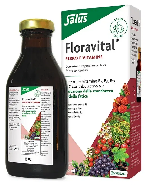 Salus Floravital Integratore Integratore Ferro 250 ml