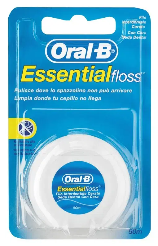 Oralb Essential Floss Filo Interdentale Cerato 50m