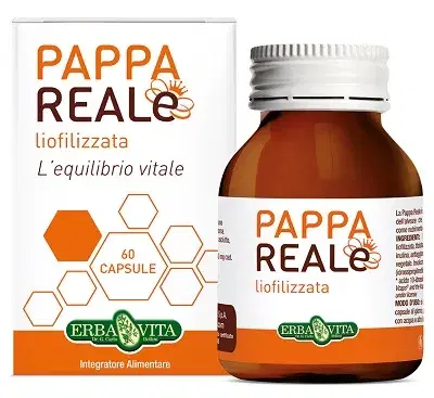 Erba Vita Pappa Reale Liofilizzata Integratore per la Stanchezza 60 Capsule