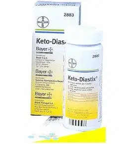 Bayer Keto-Diastix Test Glicosuria e Chetonuria 50 Strisce Reattive