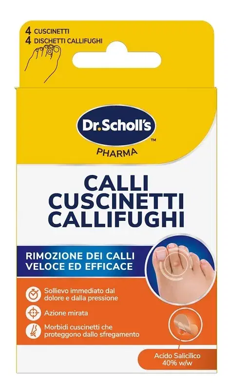 Scholl Cerotti Calliduri-Rimozione Cerotti Callifughi Sollievo Immediato 8 Pezzi