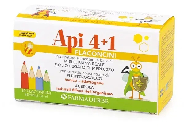 Api Quattro Integratore Liquido Flaconcini 10 x 10 ml